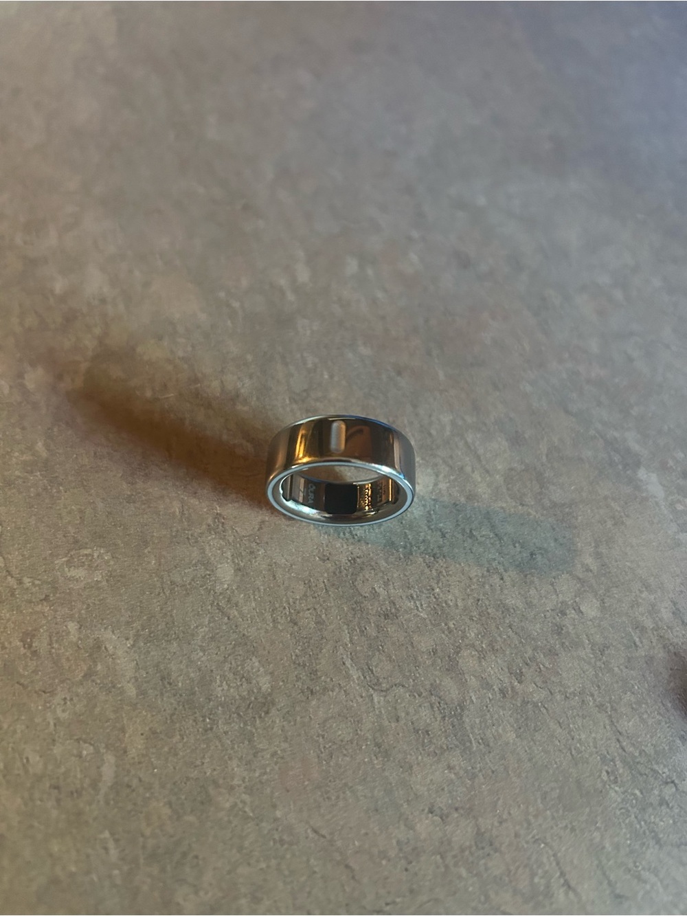 Oura Silver-tone Smart Ring with Polished Finish